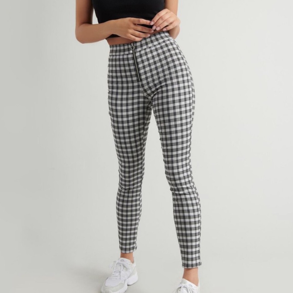 garage gingham/plaid pants